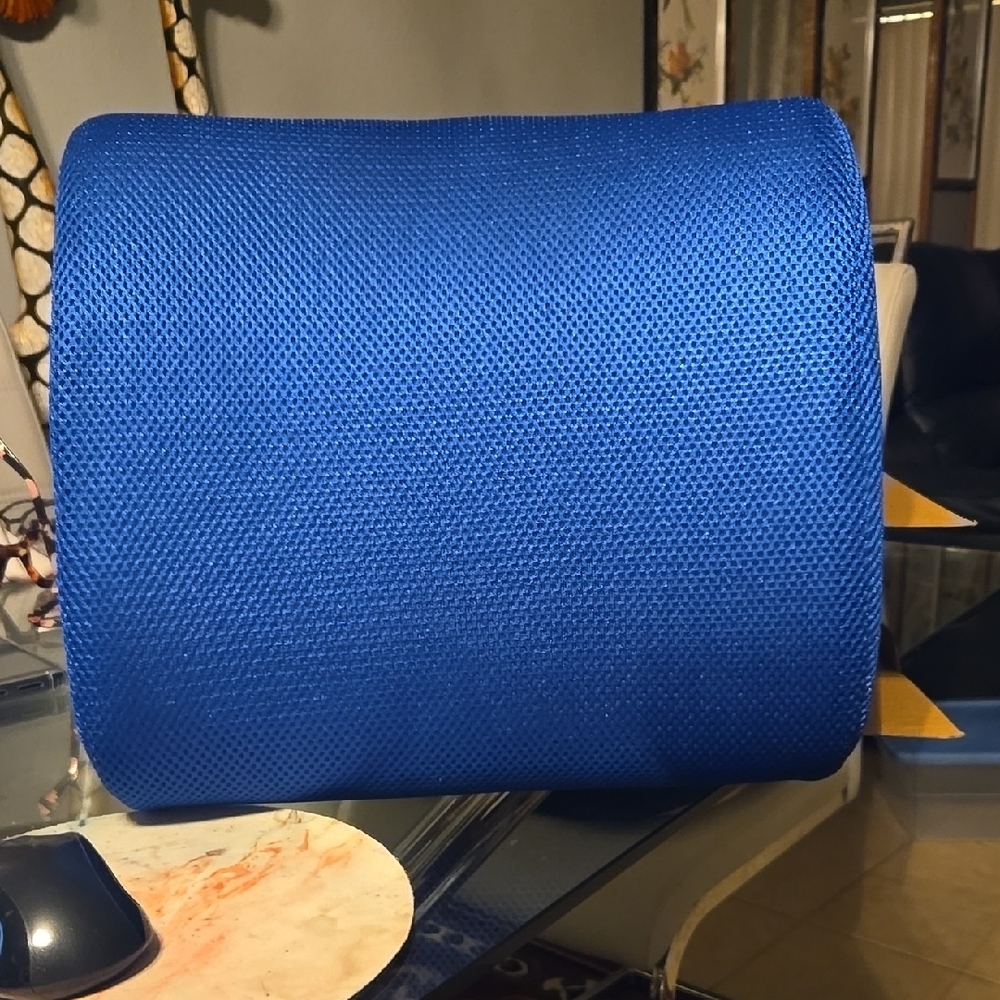 Blue Textured Roll for Lumbar Support